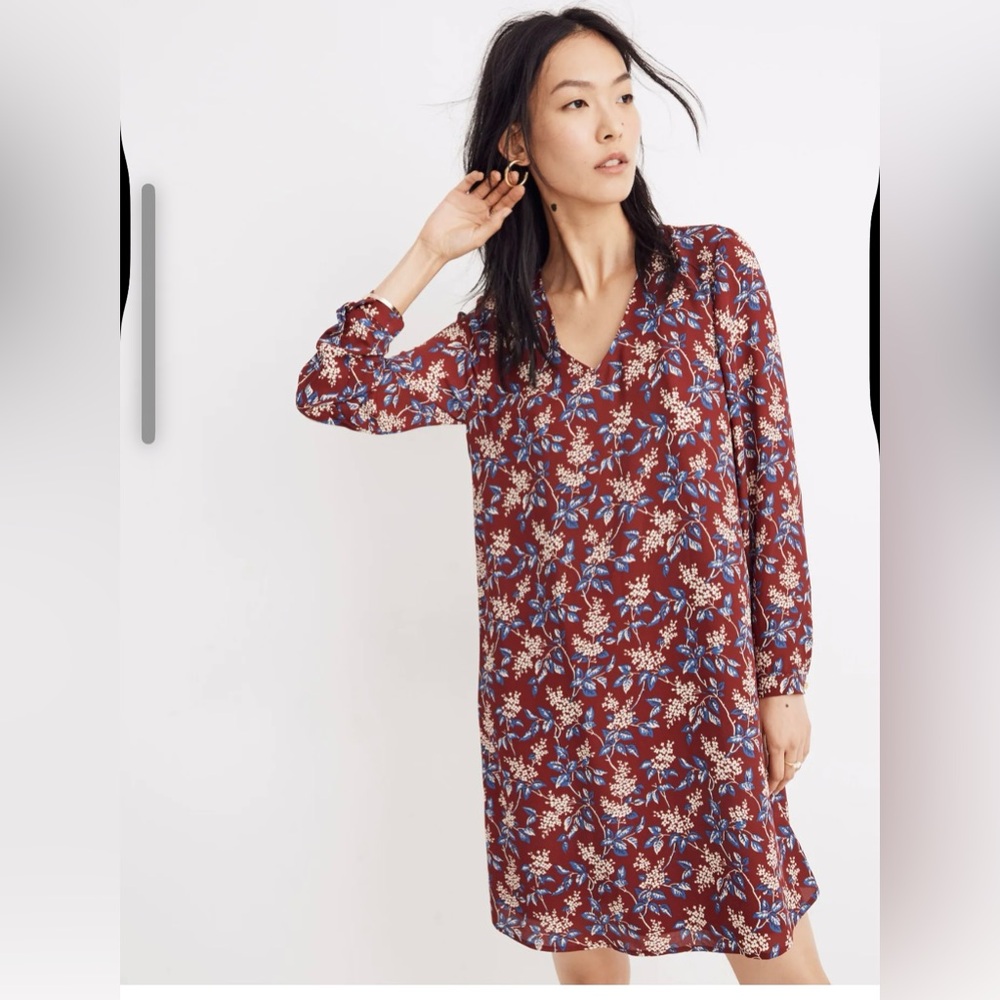 Madewell Button Back Dress in Antique Flora